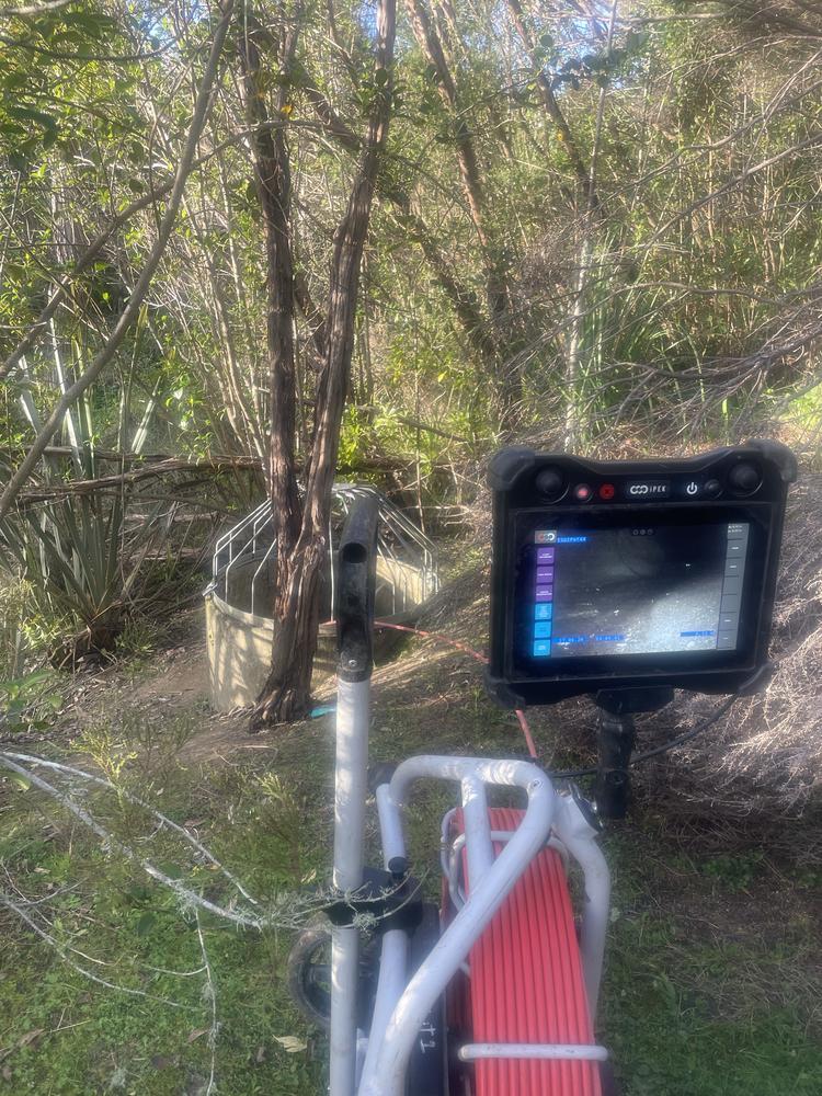 One of Downer's camera monitors, looking for the two kittens.