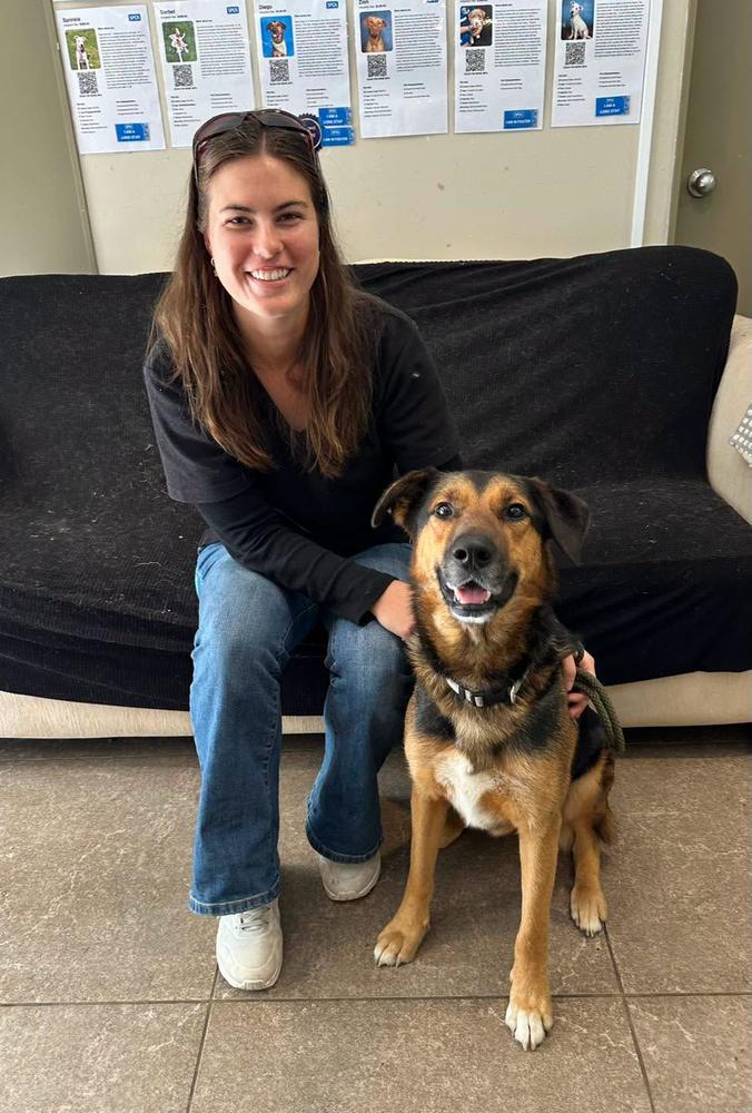 Diego and his new mum, Kairangi, before their drive back to Rotorua.